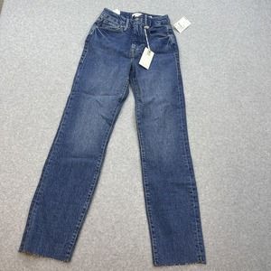 Good American Jeans Women's 00/24 Blue940 Good Classic Boot High Rise NWT $99